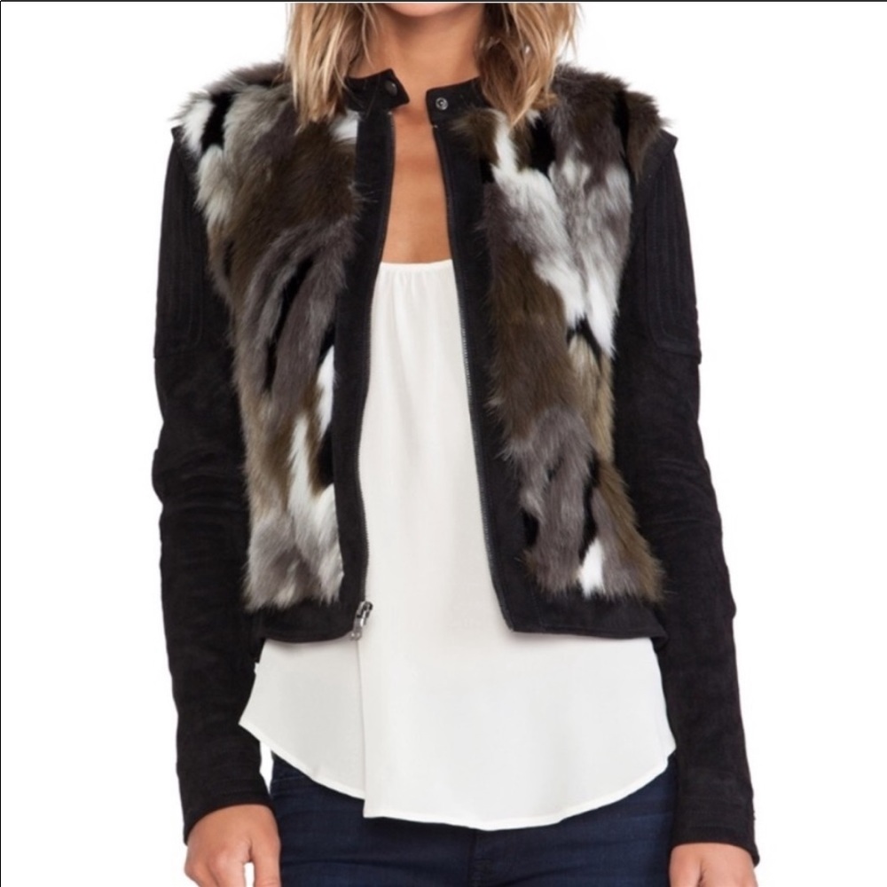 Dimitri Faux Fur Combo Jacket